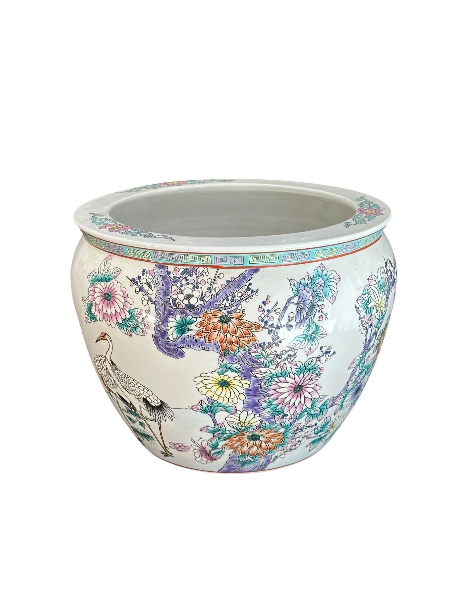 Mid 20th Century Chinese Export Fish Bowl / Jardiniere | IdleHour