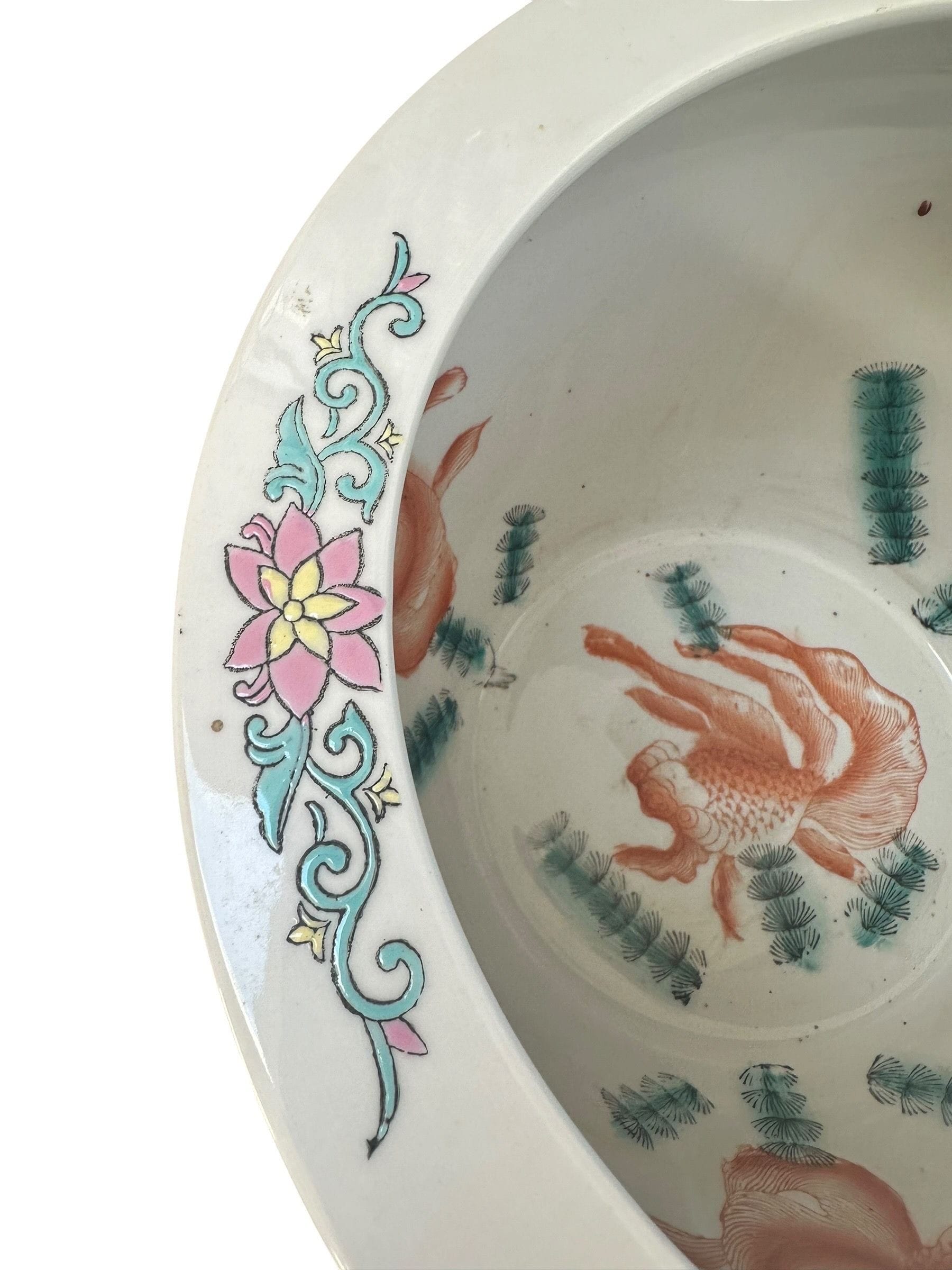 Mid 20th Century Chinese Export Fish Bowl / Jardiniere | IdleHour