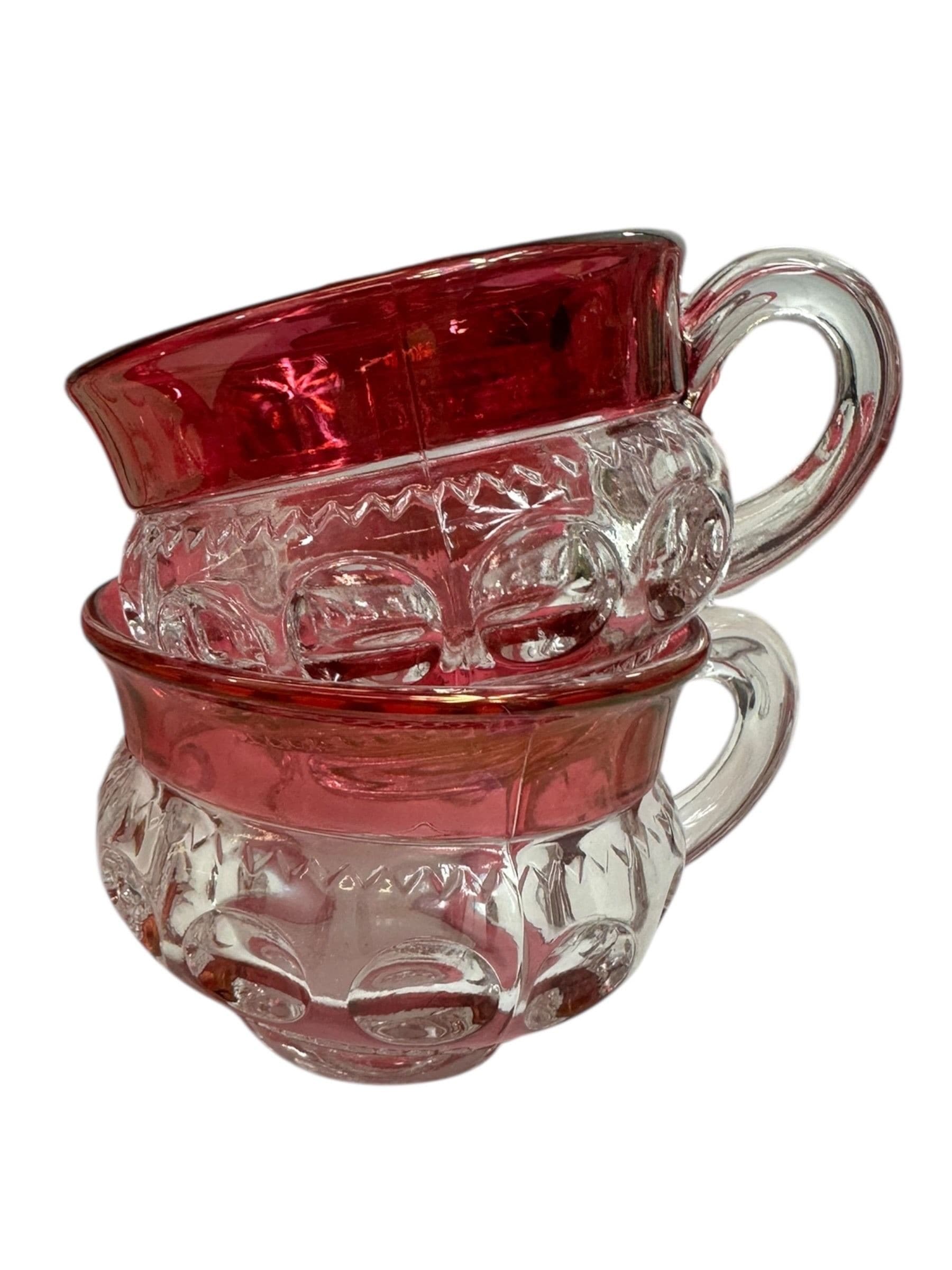 Vintage Tiffin Kings Crown Thumbprint Tea Set for 10 with Extras - 44 Pieces | IdleHour