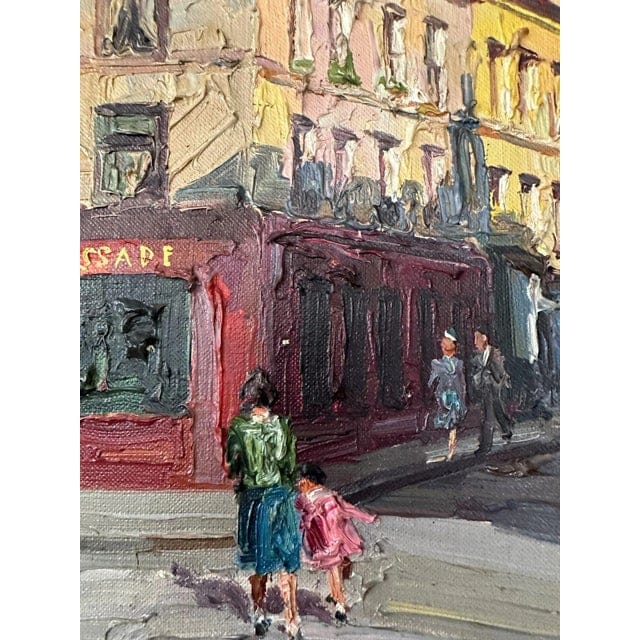 1950s Framed Prudnikov French Cityscape Oil Painting | IdleHour