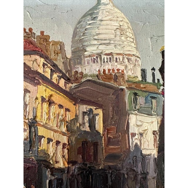1950s Framed Prudnikov French Cityscape Oil Painting | IdleHour