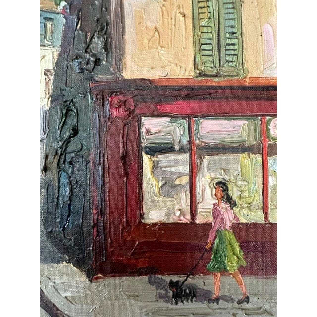 1950s Framed Prudnikov French Cityscape Oil Painting | IdleHour