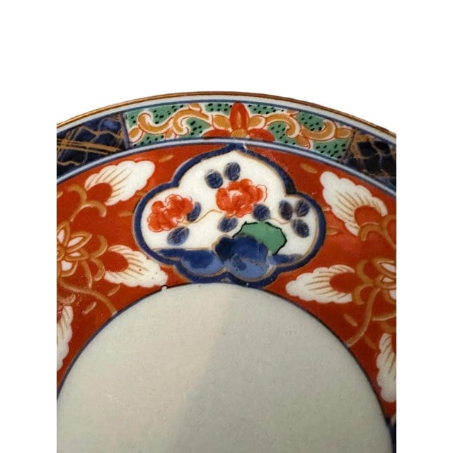 1970s Hand-Painted Dai Ichi Toki Imari Espresso Cups and Saucers - 8 Pieces | IdleHour