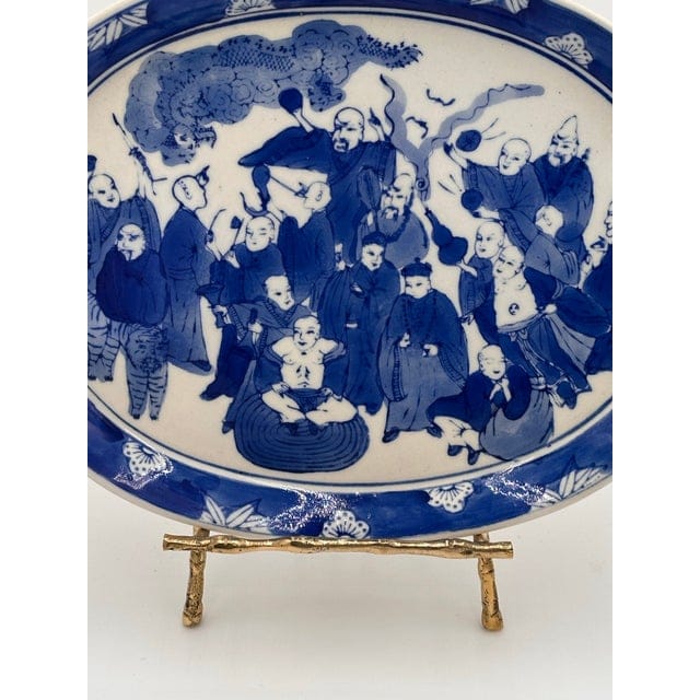 19th Century Blue and White Chinese Export Platter | IdleHour