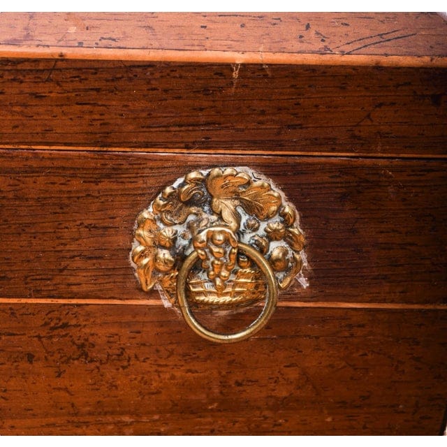 19th Century English Sarcophagus Tea Caddy With Interior Lids and Brass Handles | IdleHour