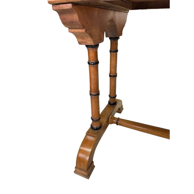 19th Century William IV Satinwood Writing Desk With Tulipwood Marquetry | IdleHour