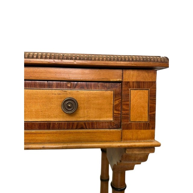 19th Century William IV Satinwood Writing Desk With Tulipwood Marquetry | IdleHour