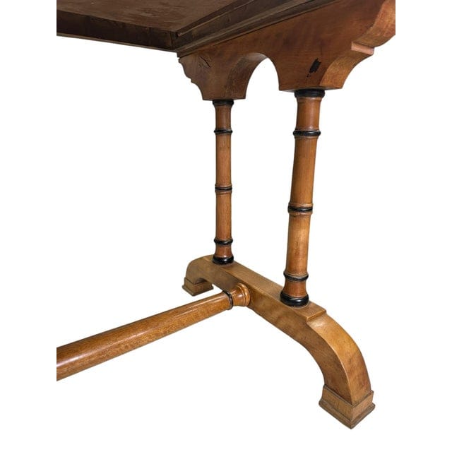 19th Century William IV Satinwood Writing Desk With Tulipwood Marquetry | IdleHour