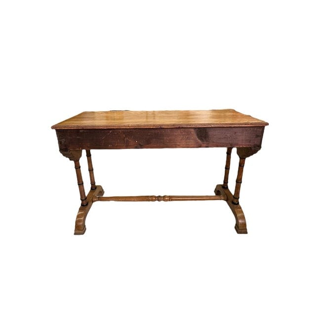 19th Century William IV Satinwood Writing Desk With Tulipwood Marquetry | IdleHour