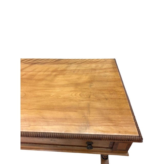 19th Century William IV Satinwood Writing Desk With Tulipwood Marquetry | IdleHour