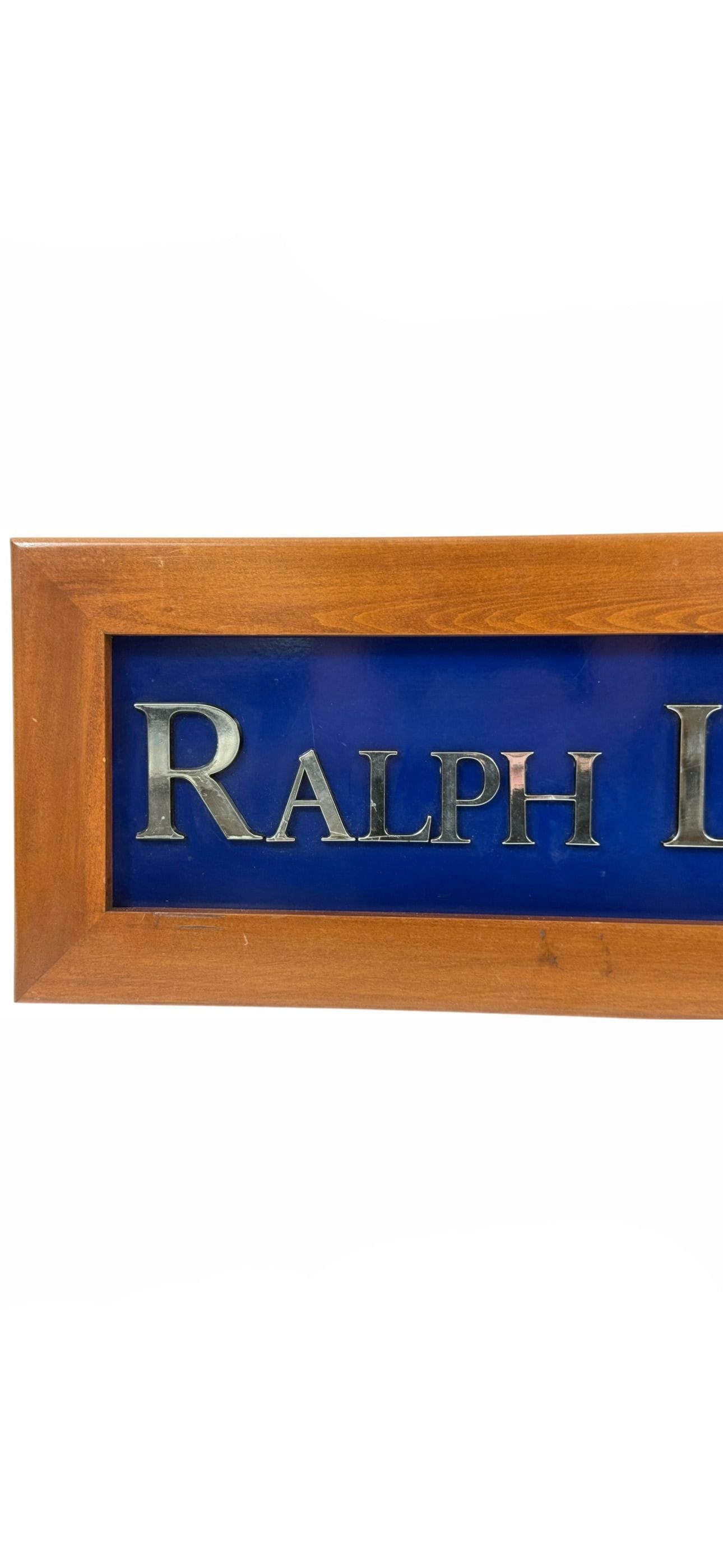 Large Vintage Ralph Lauren Display Sign | IdleHour