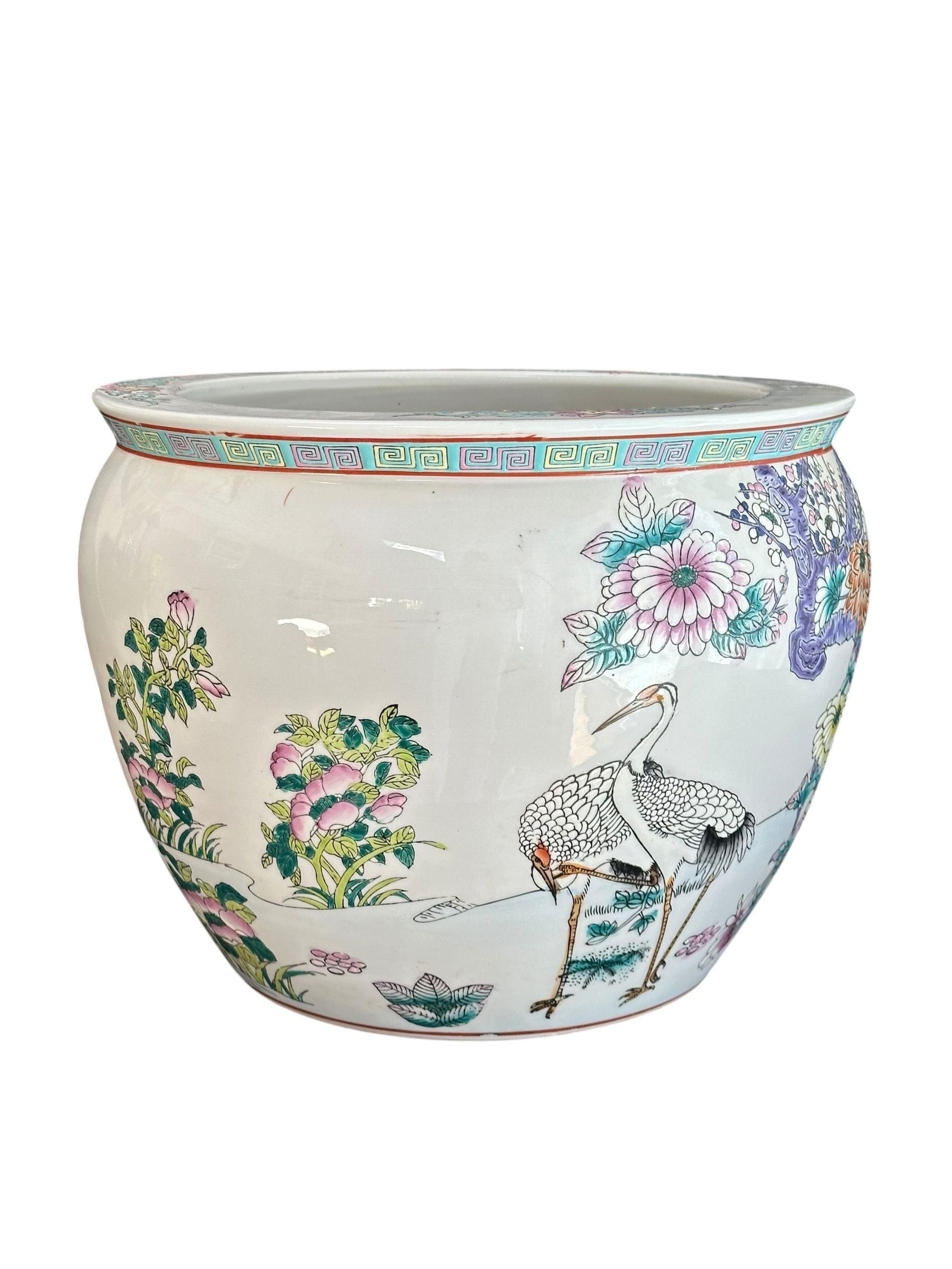 Mid 20th Century Chinese Export Fish Bowl / Jardiniere | IdleHour