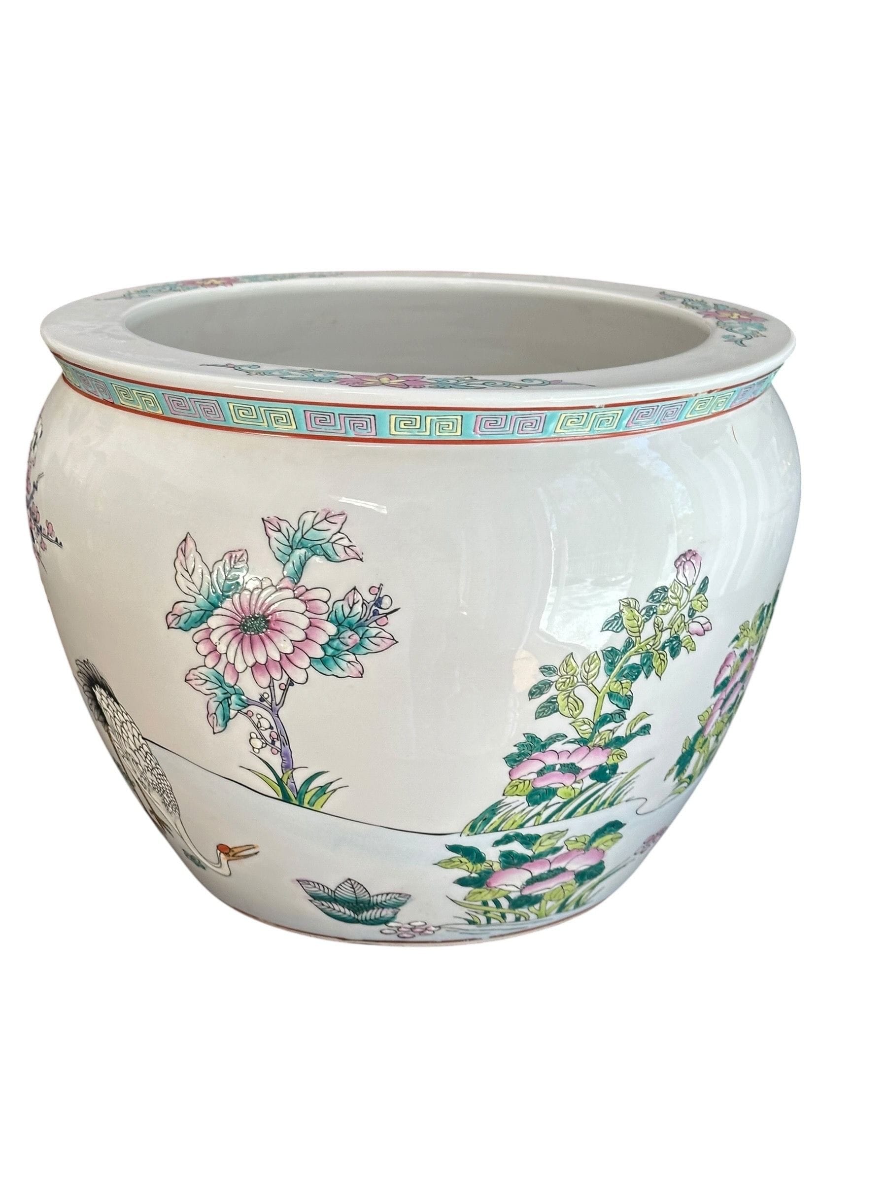 Mid 20th Century Chinese Export Fish Bowl / Jardiniere | IdleHour