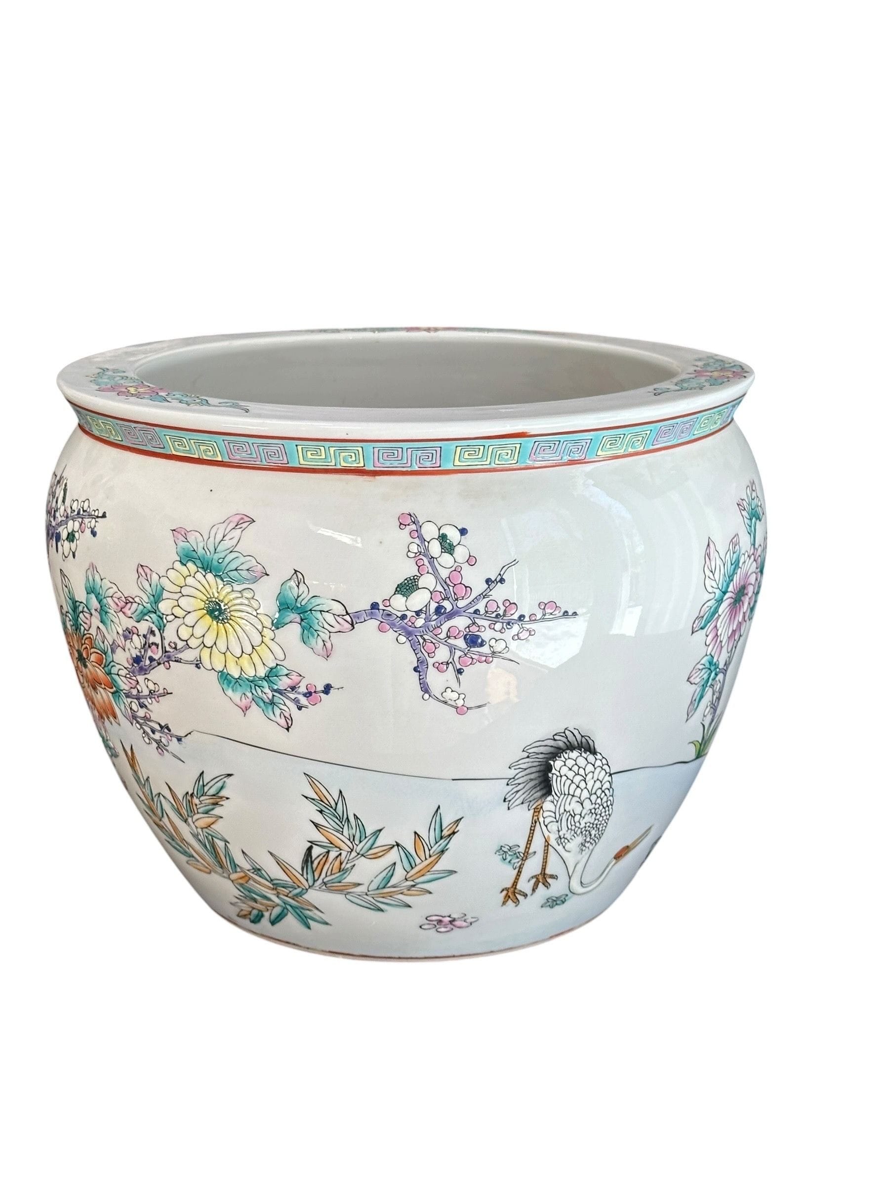 Mid 20th Century Chinese Export Fish Bowl / Jardiniere | IdleHour