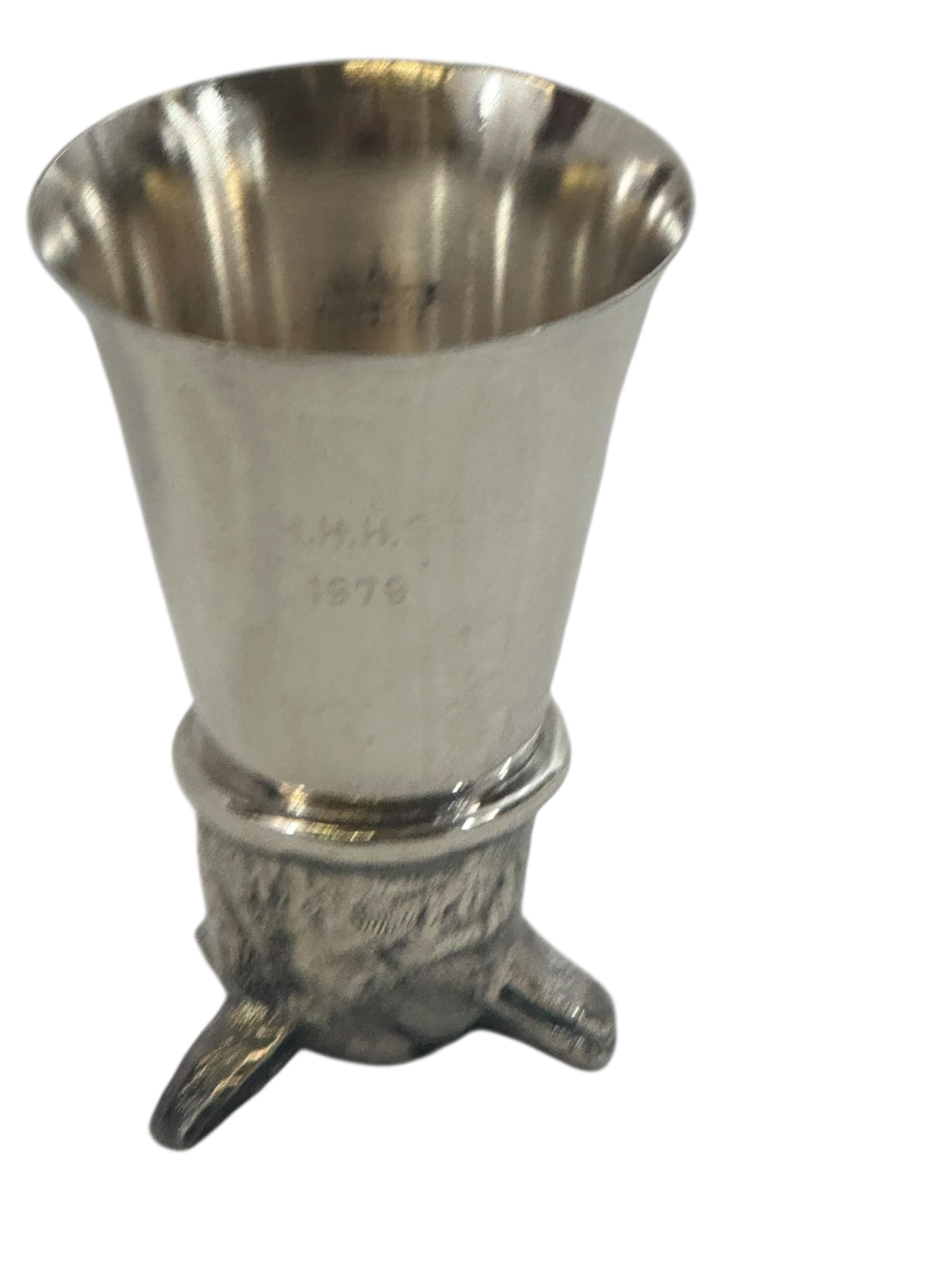 Vintage Silverplate Foxhead Stirrup Cup | IdleHour