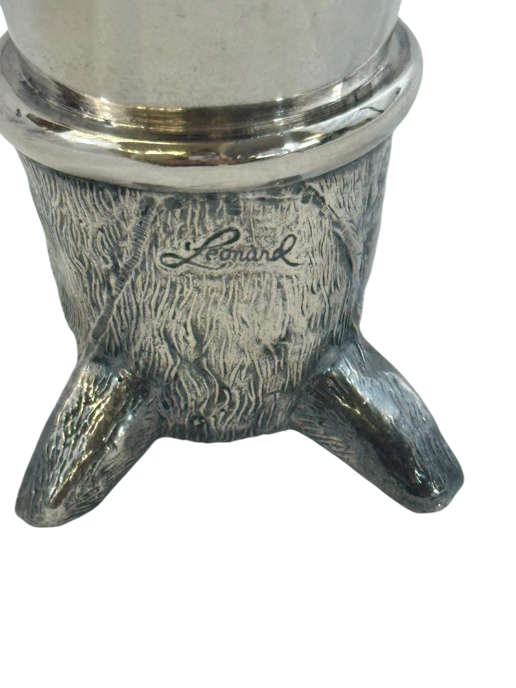 Vintage Silverplate Foxhead Stirrup Cup | IdleHour