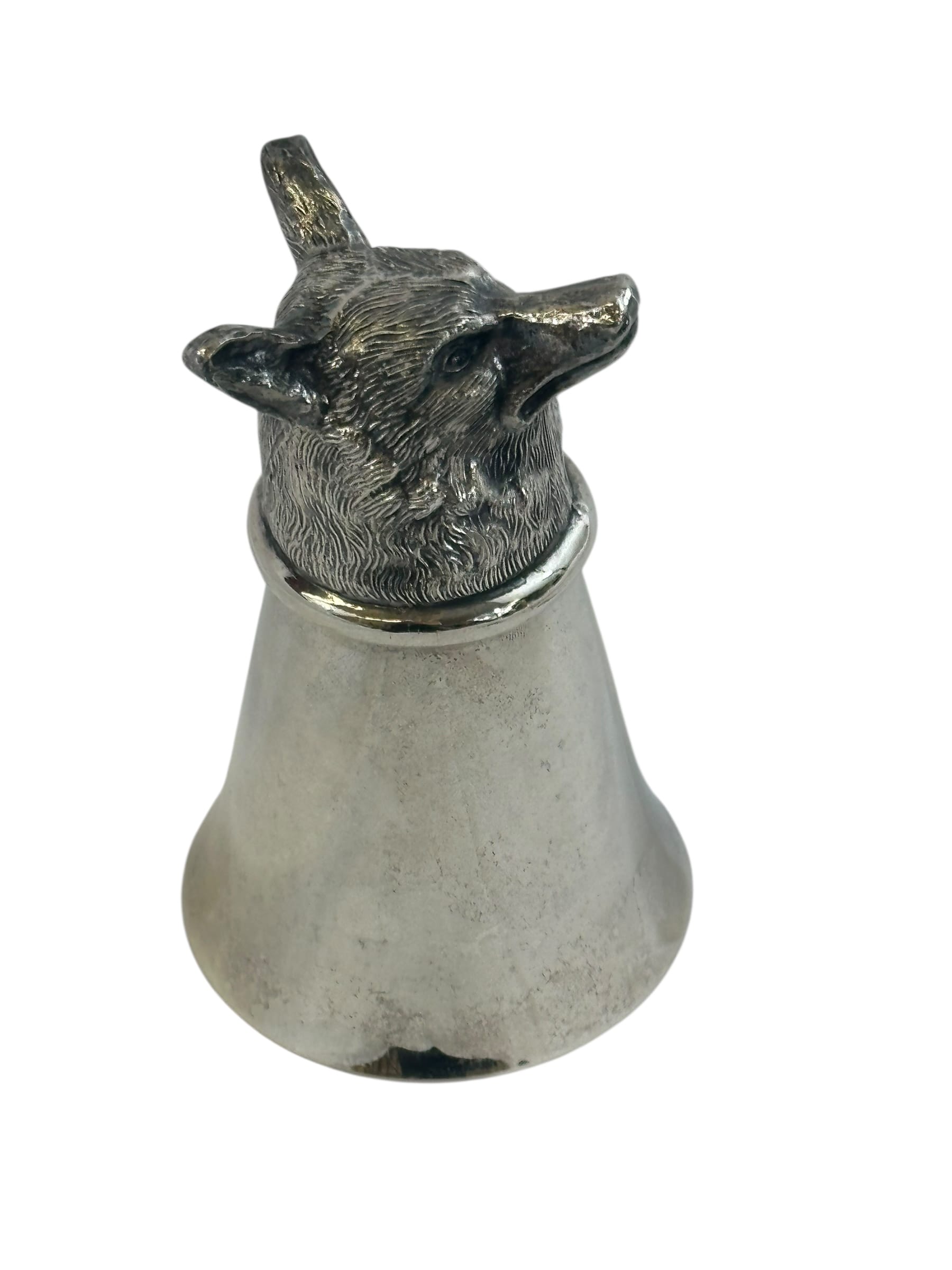 Vintage Silverplate Foxhead Stirrup Cup | IdleHour