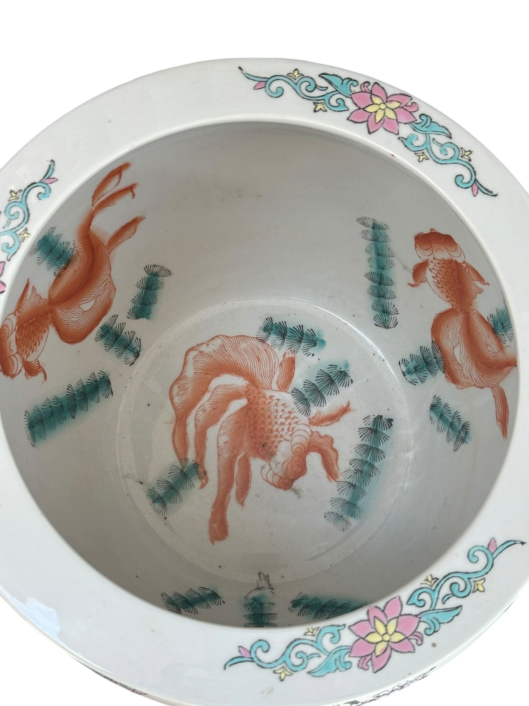 Mid 20th Century Chinese Export Fish Bowl / Jardiniere | IdleHour