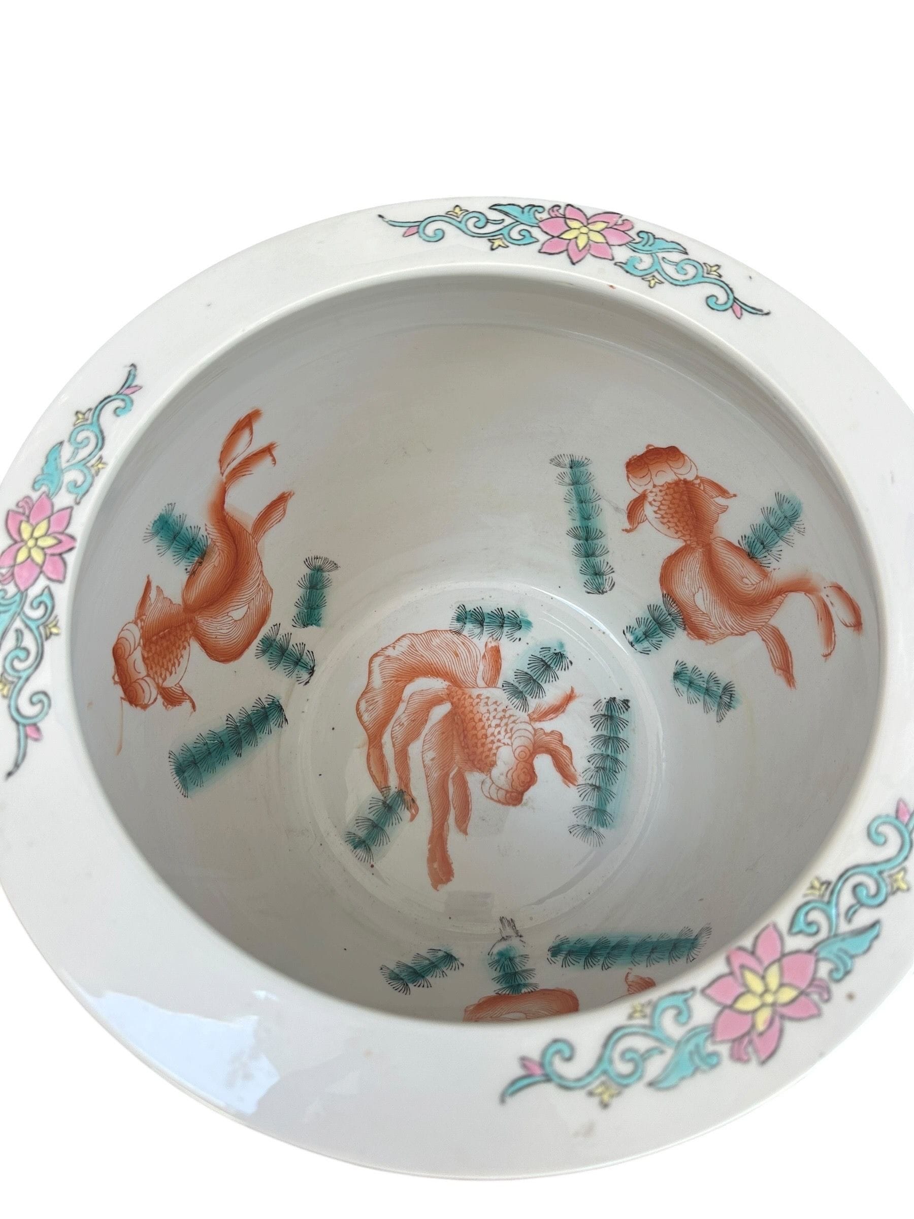 Mid 20th Century Chinese Export Fish Bowl / Jardiniere | IdleHour