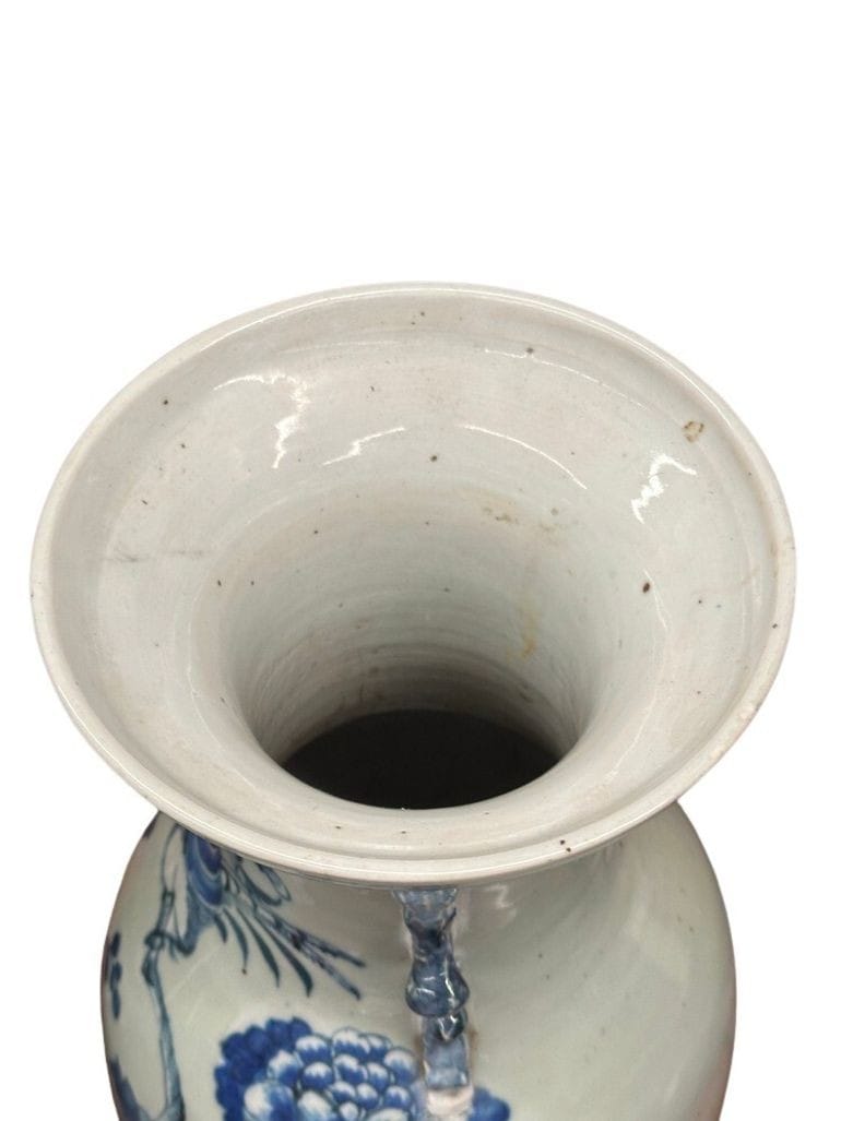 Pair of Late 19th Century Blue & Celadon Chinese Vases With Handles | IdleHour