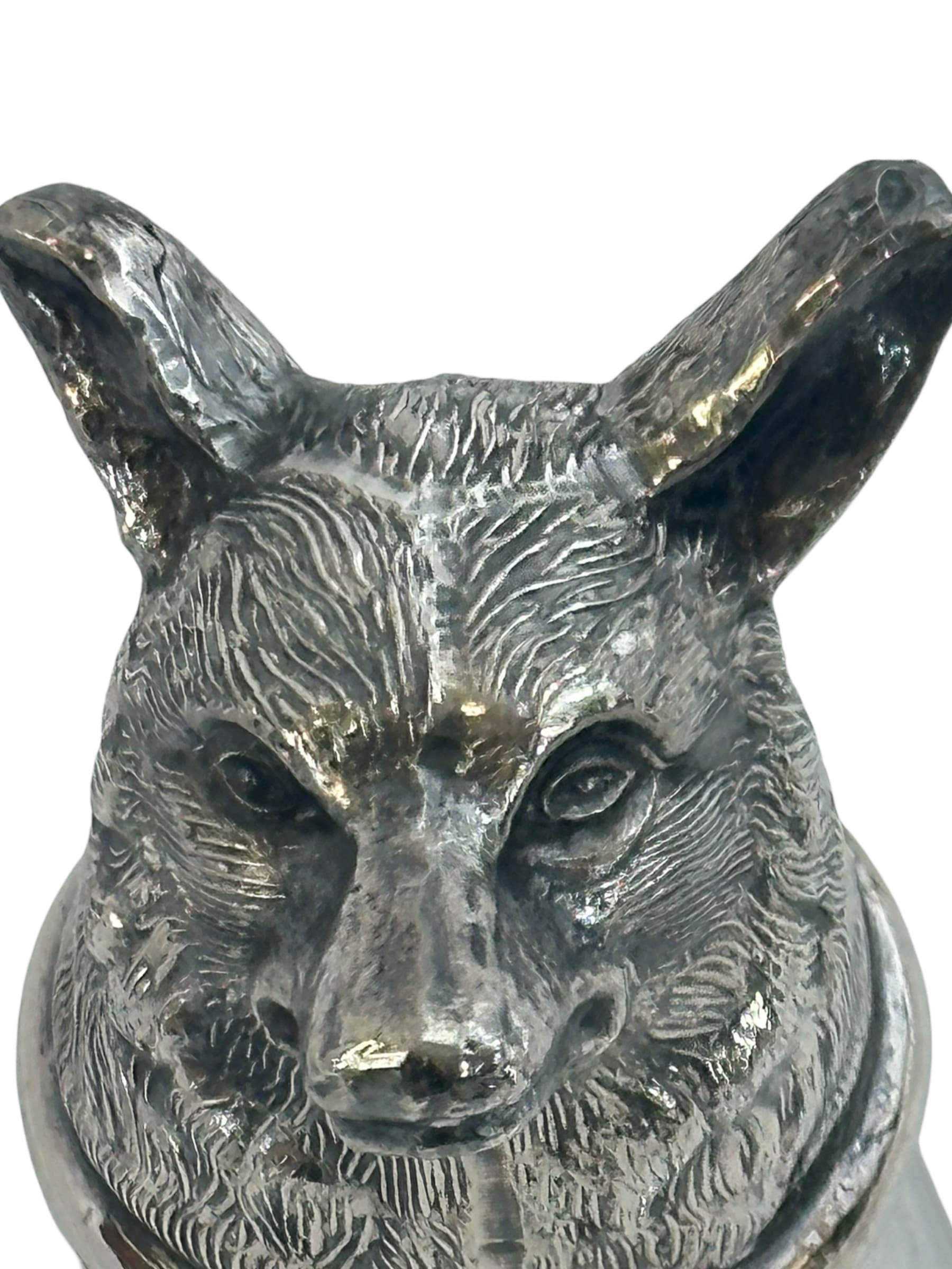 Vintage Silverplate Foxhead Stirrup Cup | IdleHour