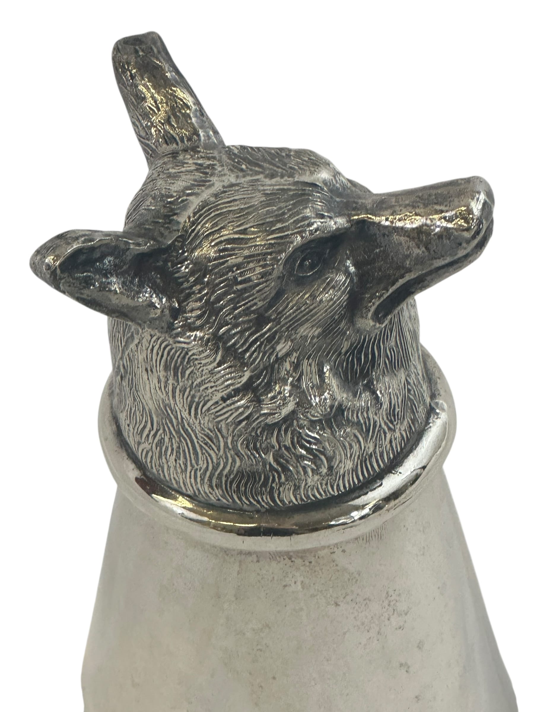 Vintage Silverplate Foxhead Stirrup Cup | IdleHour
