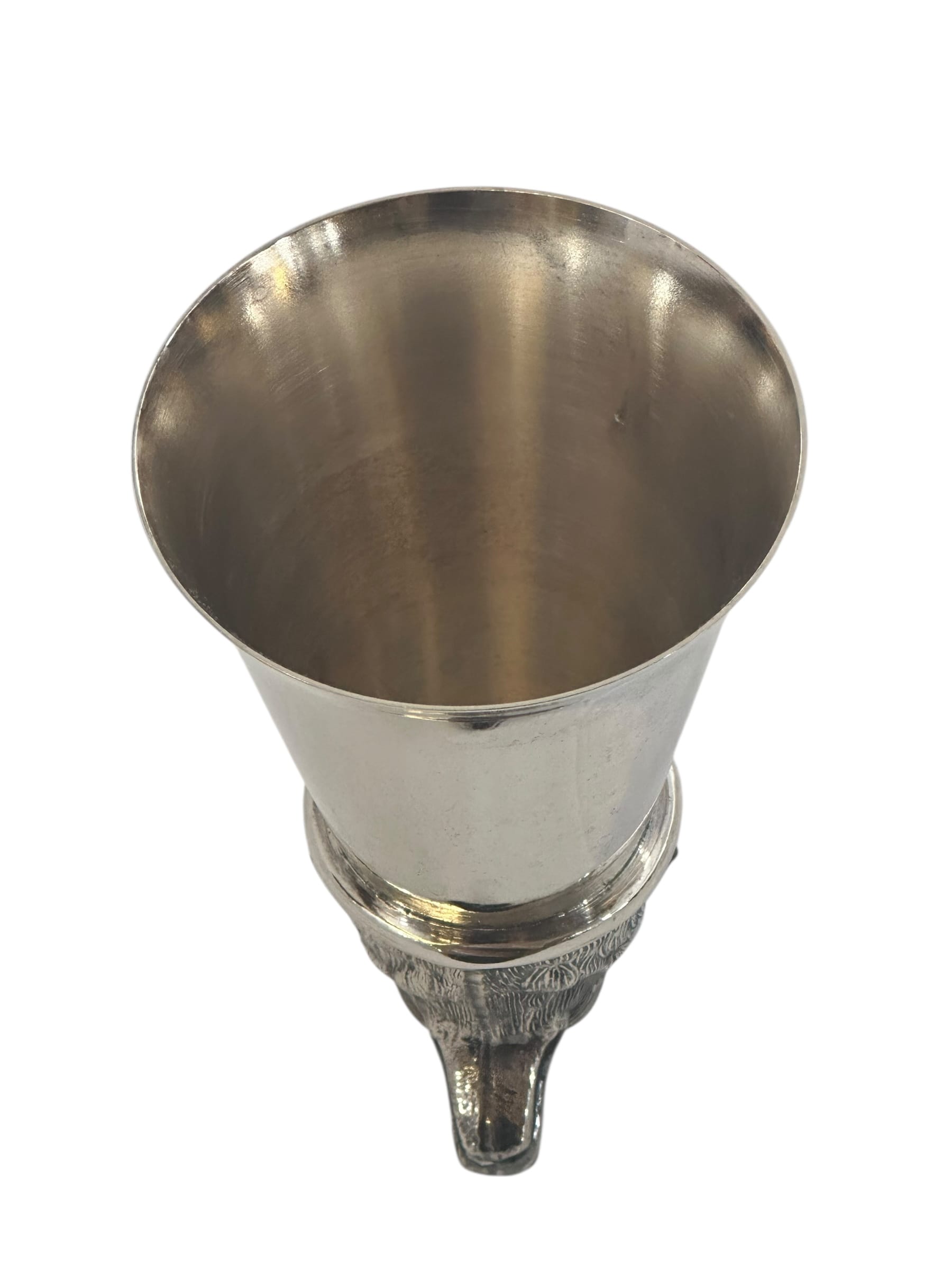 Vintage Silverplate Foxhead Stirrup Cup | IdleHour
