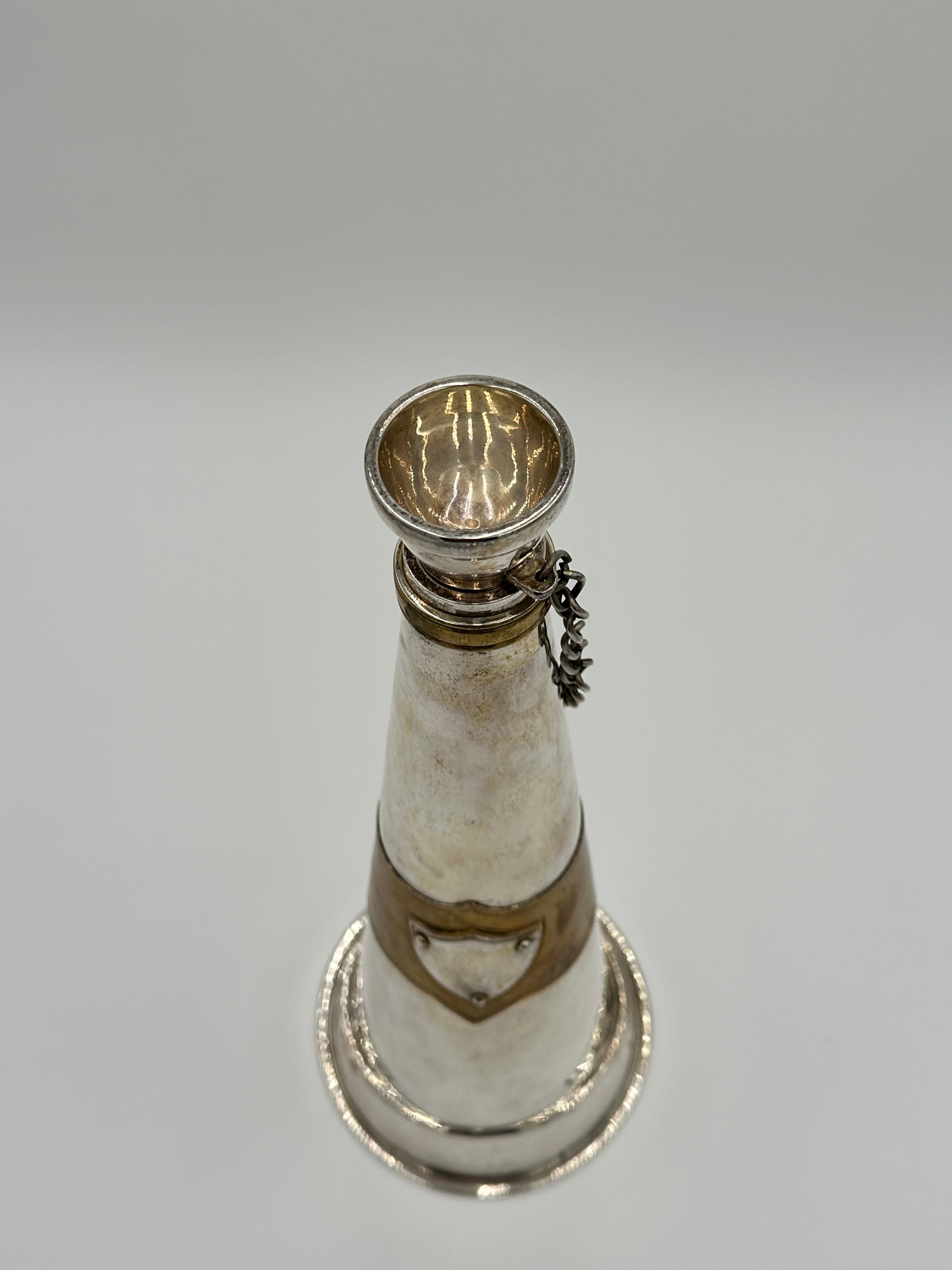 Vintage Ralph Lauren Silver Plate and Brass Fire Trumpet Cocktail Shaker | IdleHour