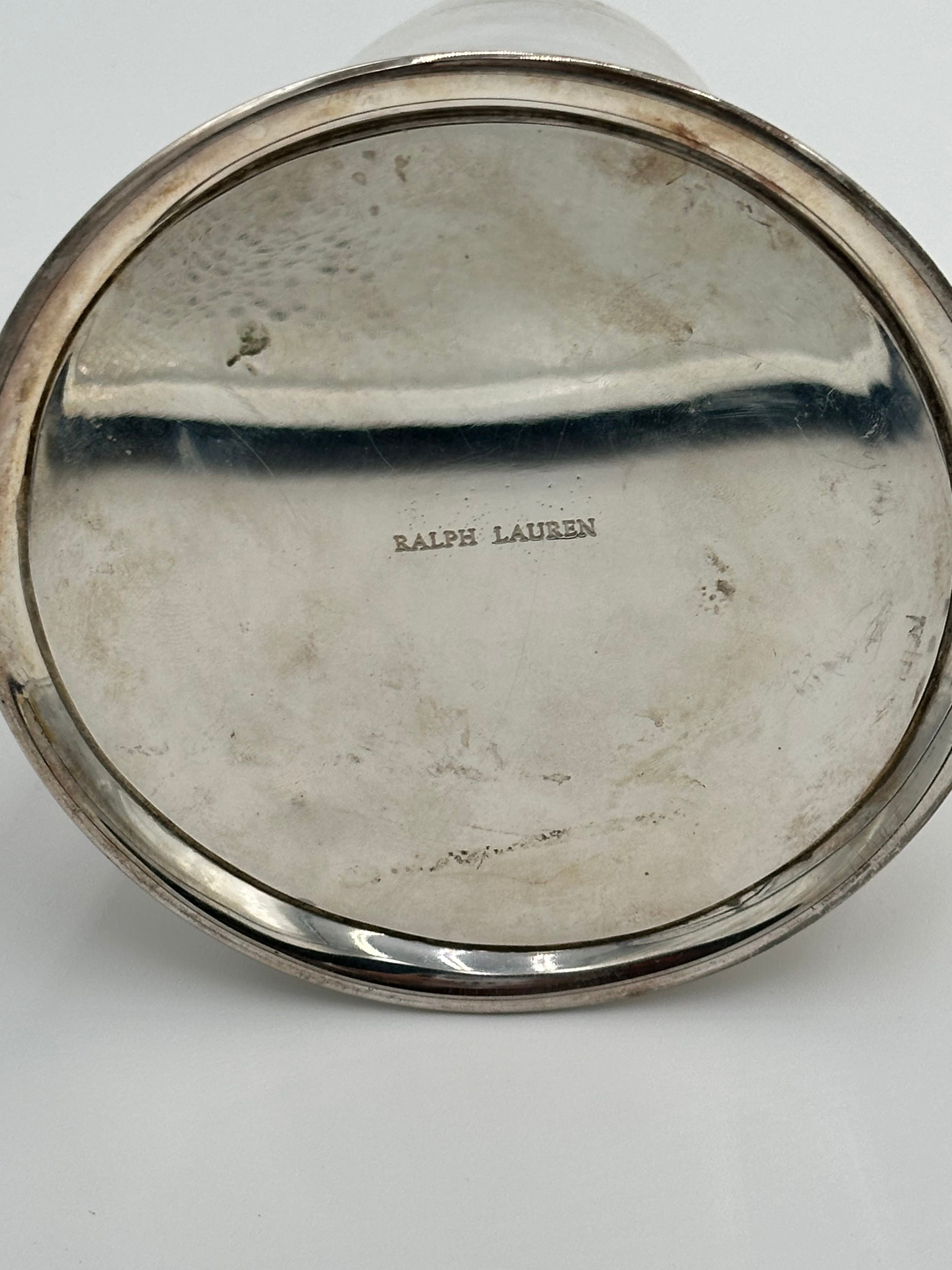 Vintage Ralph Lauren Silver Plate and Brass Fire Trumpet Cocktail Shaker | IdleHour
