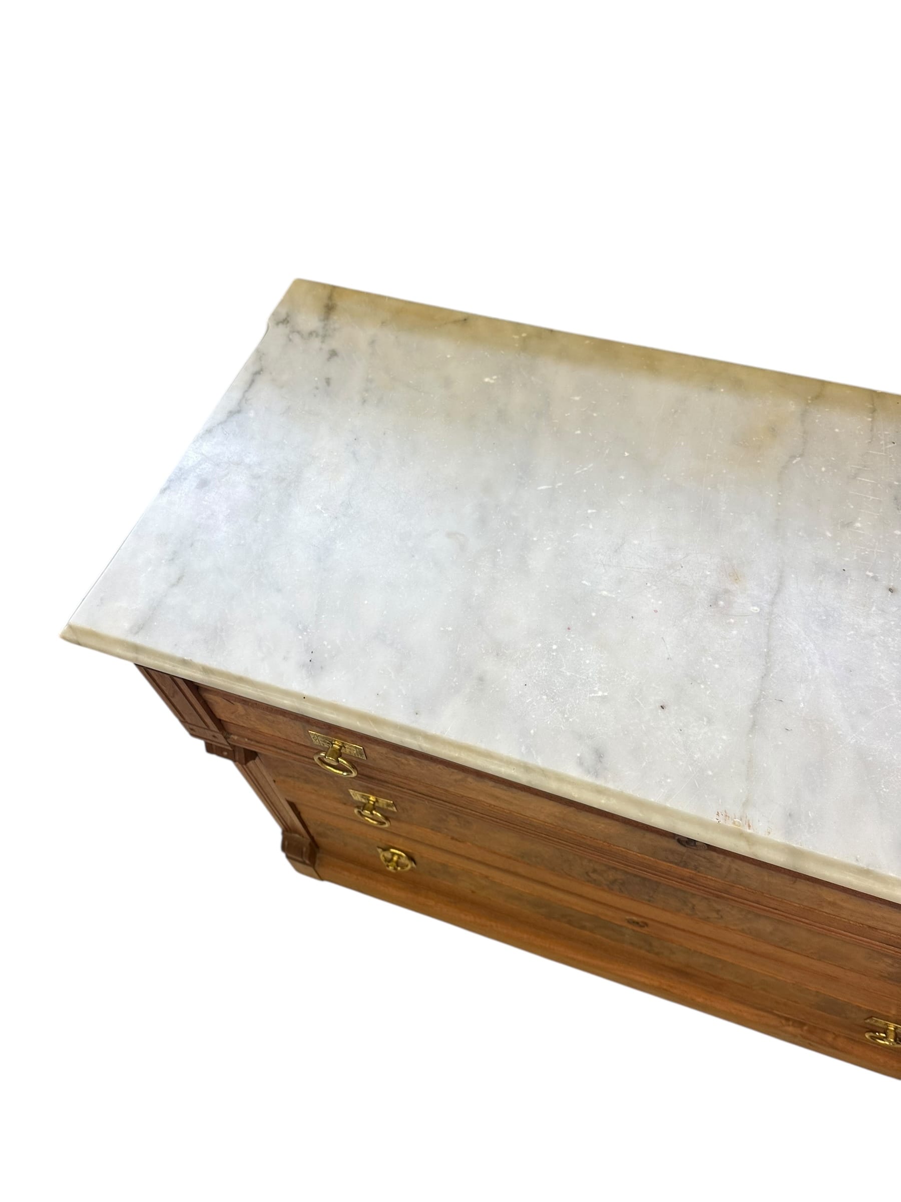 Antique Marble Topped French Provincial Sideboard | IdleHour