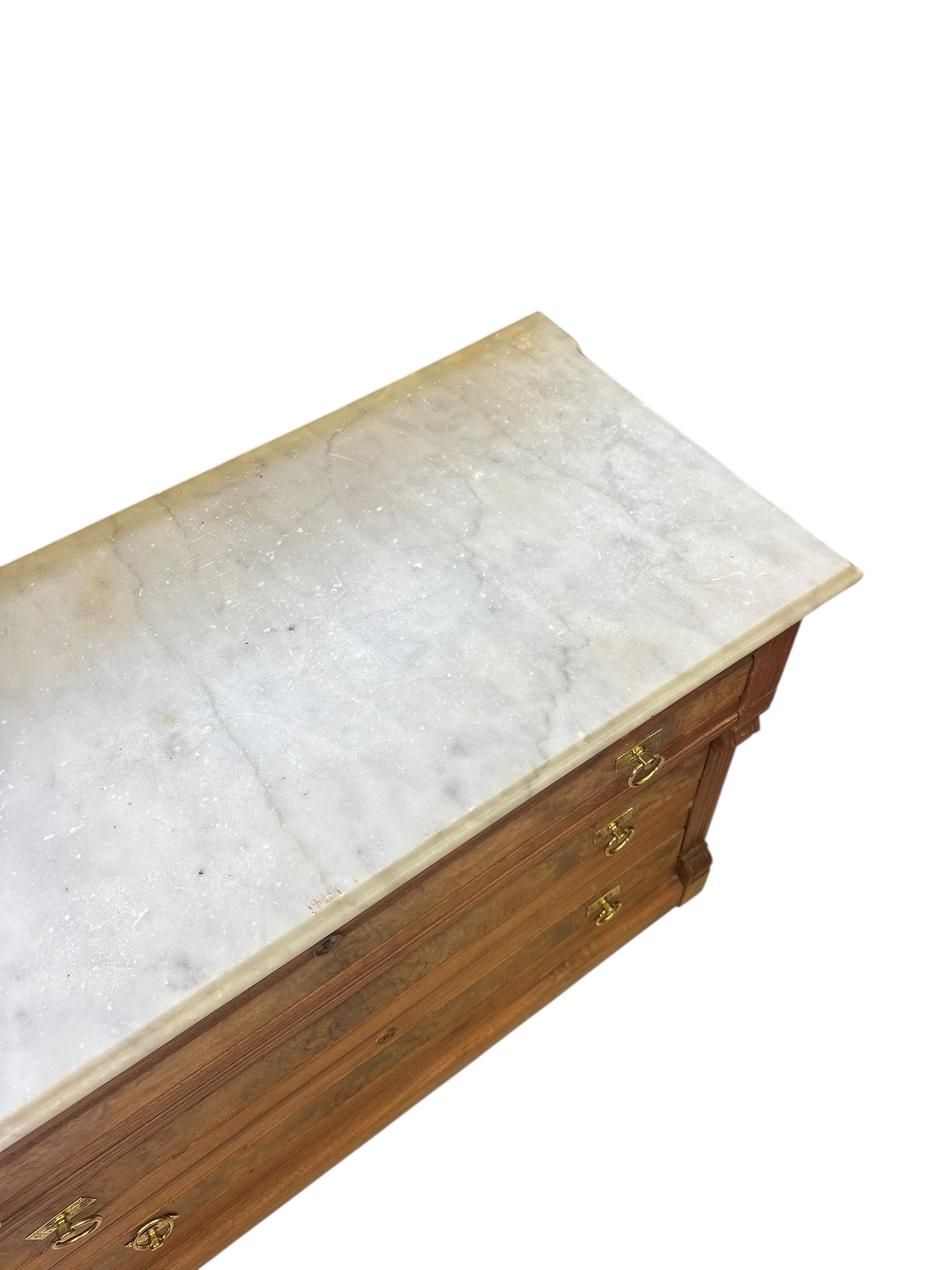 Antique Marble Topped French Provincial Sideboard | IdleHour