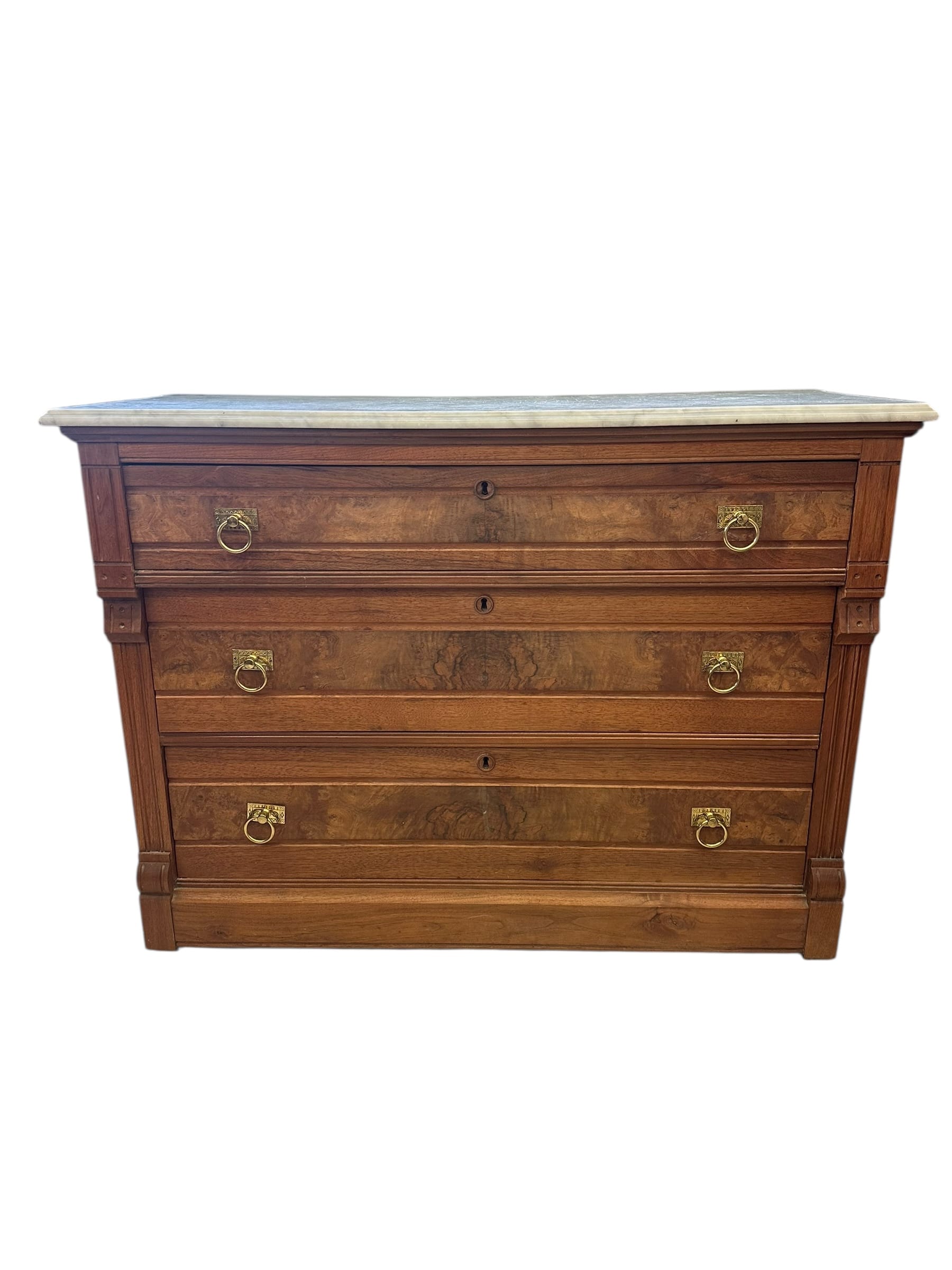 Antique Marble Topped French Provincial Sideboard | IdleHour