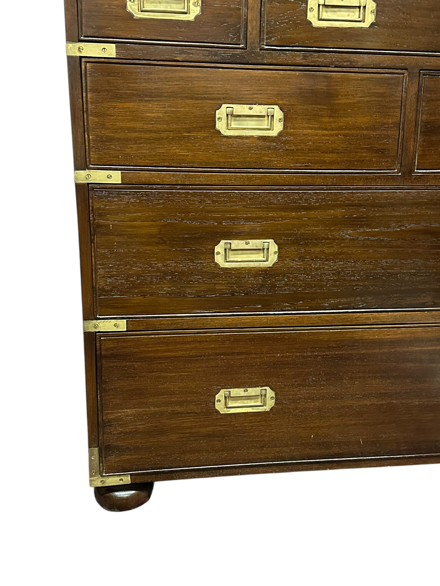 Vintage Campaign Rattan Linen Press / Armoire | IdleHour