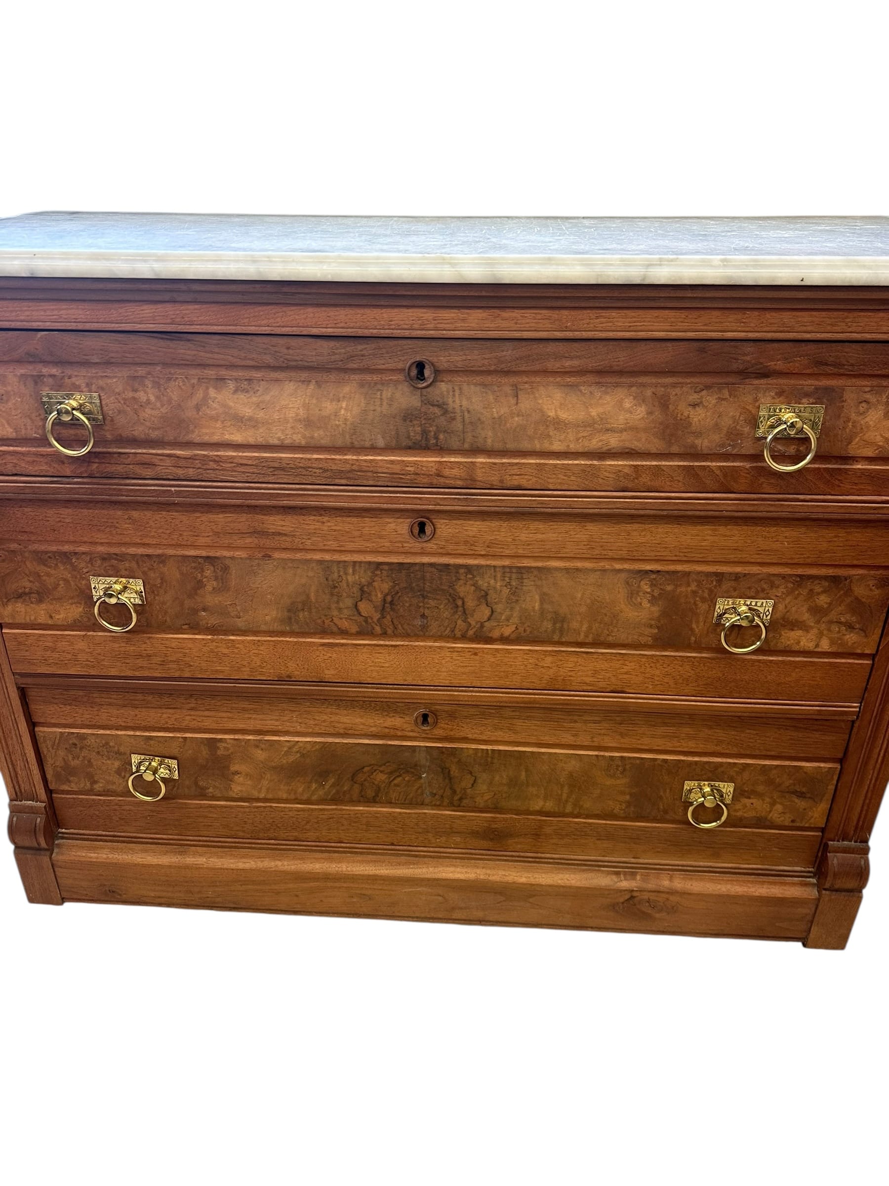 Antique Marble Topped French Provincial Sideboard | IdleHour