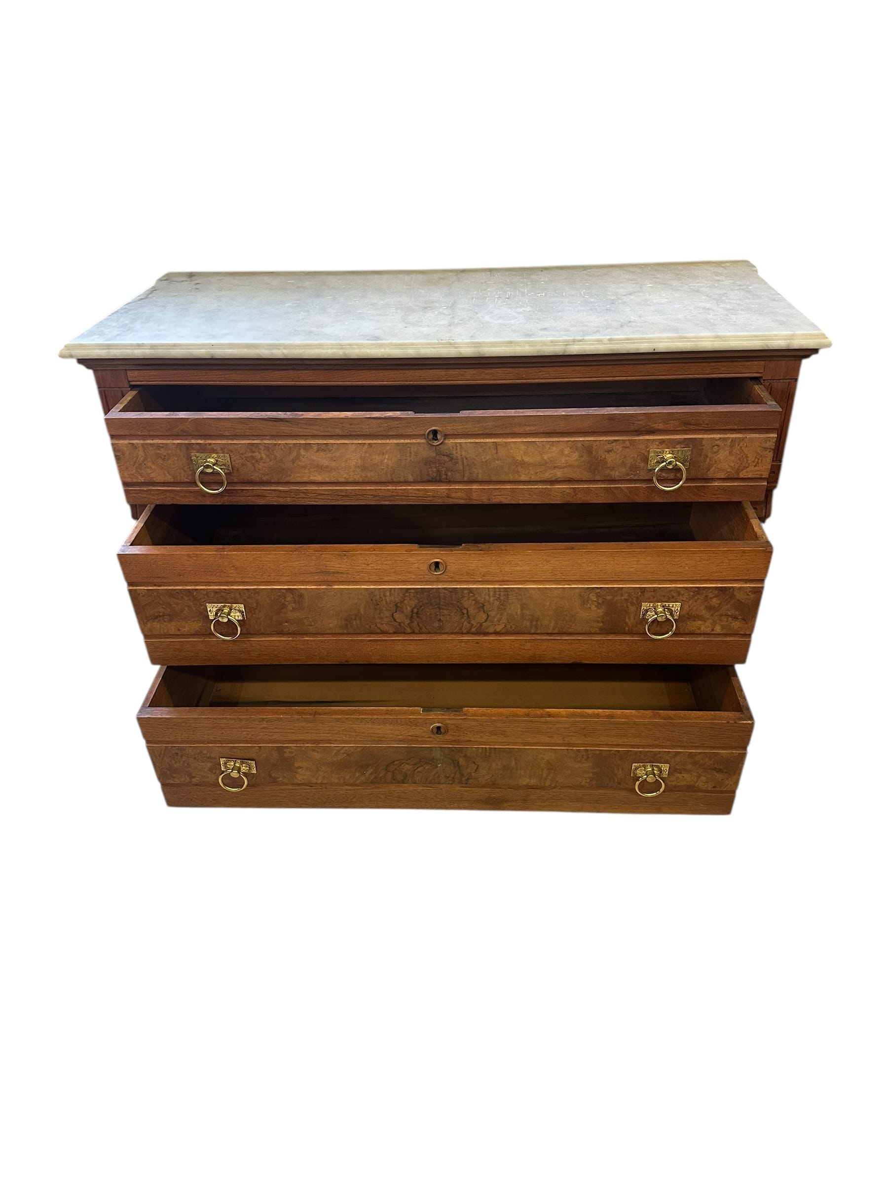 Antique Marble Topped French Provincial Sideboard | IdleHour
