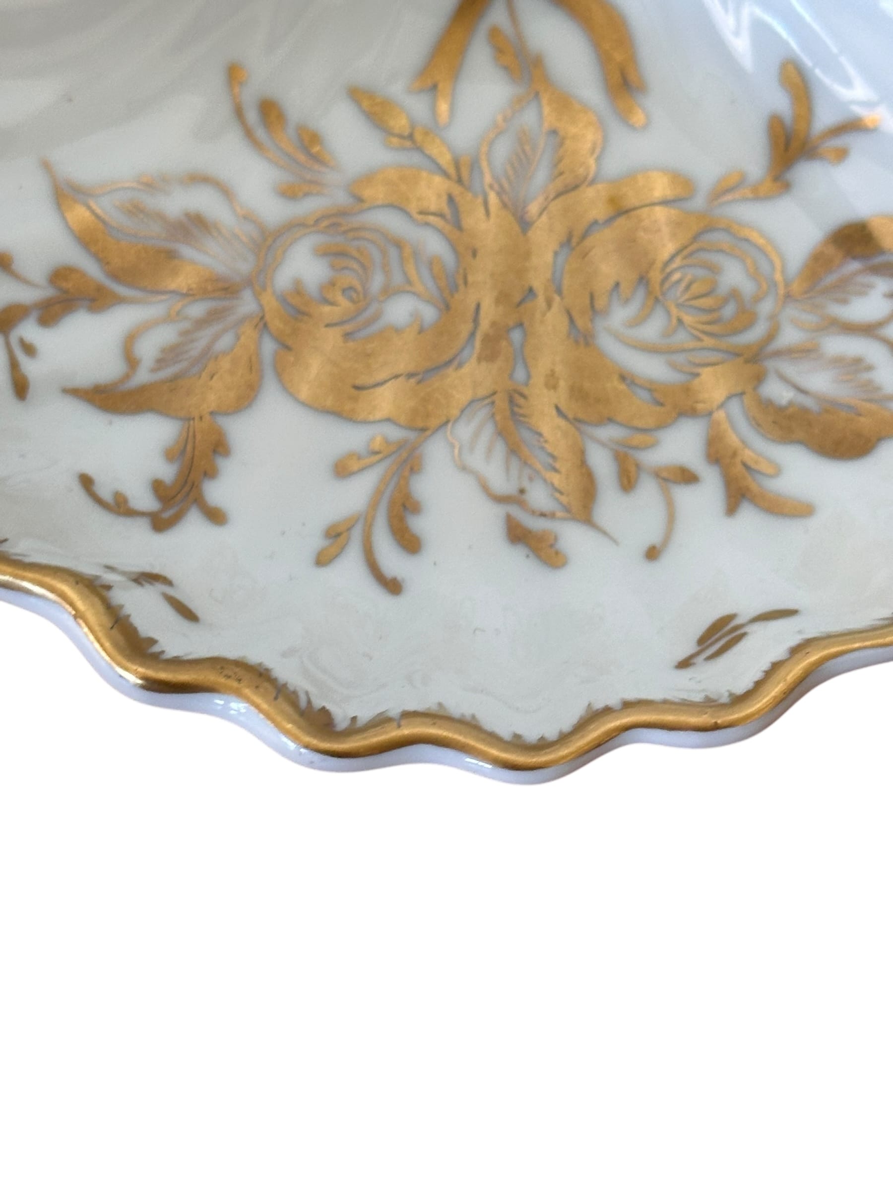 Rare Mid-20th Century Limoges “Édition D’Art” Shell Dish by Porcelaine De Couleuvre, France | IdleHour