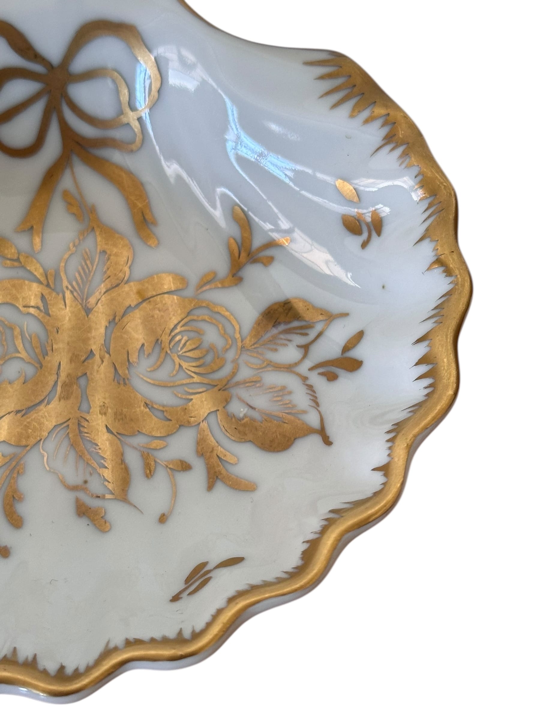 Rare Mid-20th Century Limoges “Édition D’Art” Shell Dish by Porcelaine De Couleuvre, France | IdleHour