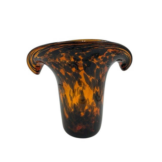 Aerin Tortoise Glass Vase With Curled Lip | IdleHour