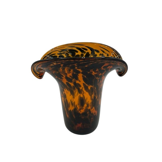 Aerin Tortoise Glass Vase With Curled Lip | IdleHour