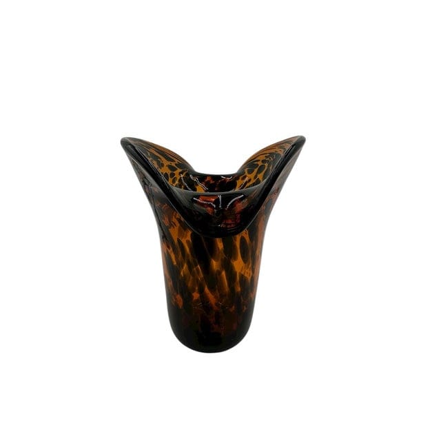 Aerin Tortoise Glass Vase With Curled Lip | IdleHour
