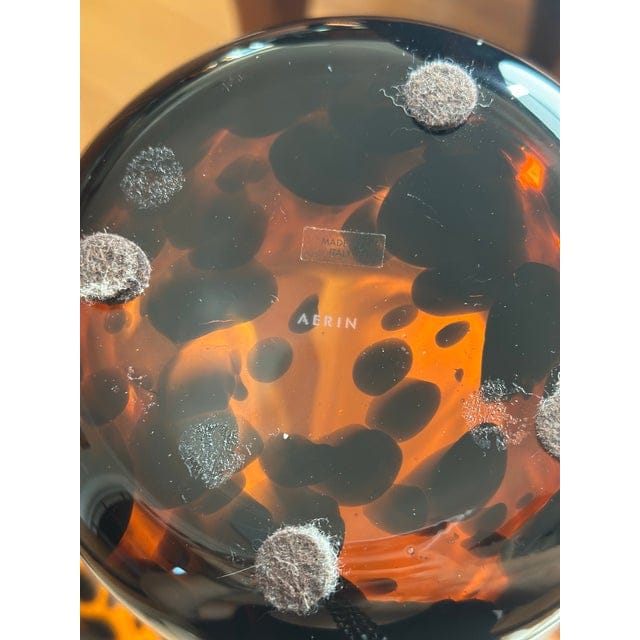Aerin Tortoise Glass Vase With Curled Lip | IdleHour