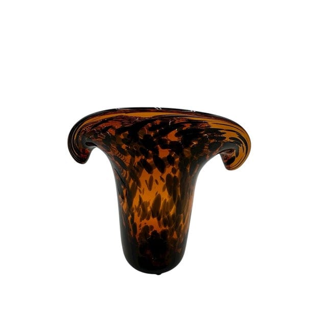 Aerin Tortoise Glass Vase With Curled Lip | IdleHour