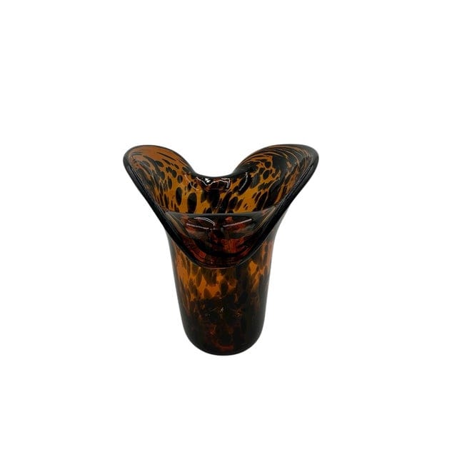 Aerin Tortoise Glass Vase With Curled Lip | IdleHour