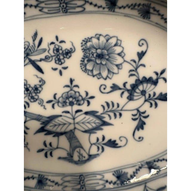 Antique 19th Century Meissen Blue Onion Platter | IdleHour