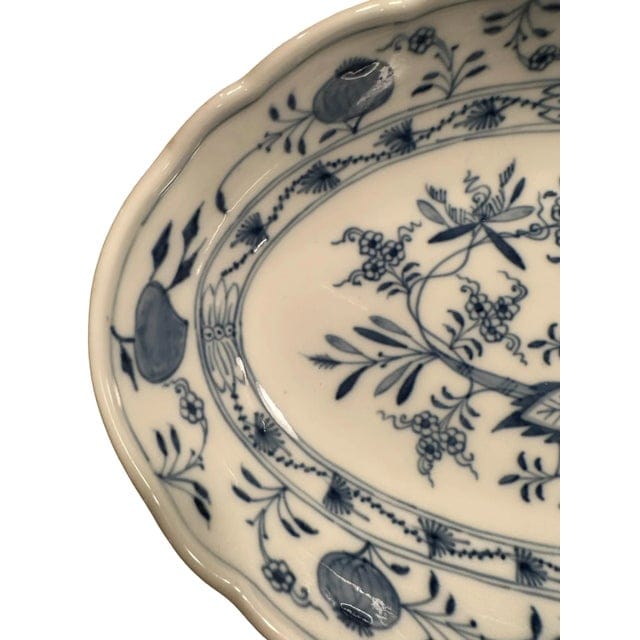 Antique 19th Century Meissen Blue Onion Platter | IdleHour