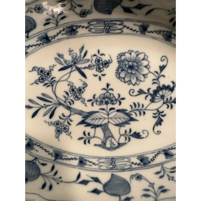Antique 19th Century Meissen Blue Onion Platter | IdleHour