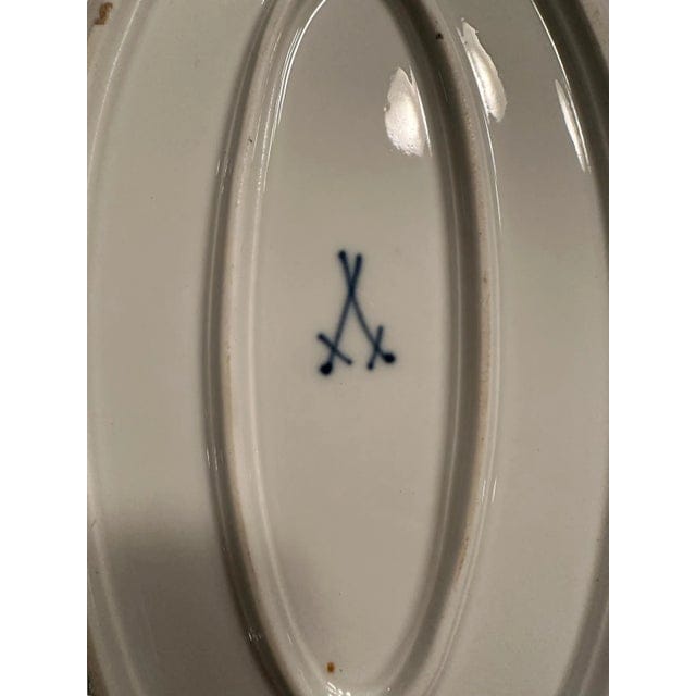 Antique 19th Century Meissen Blue Onion Platter | IdleHour