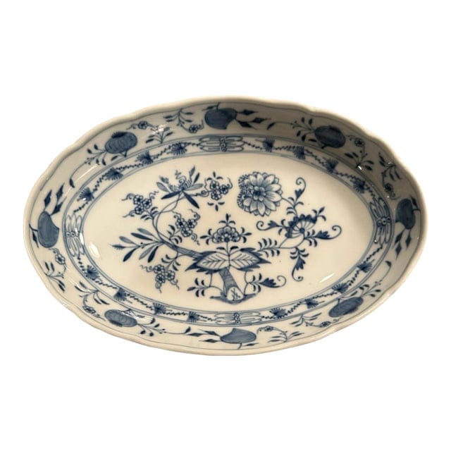 Antique 19th Century Meissen Blue Onion Platter | IdleHour
