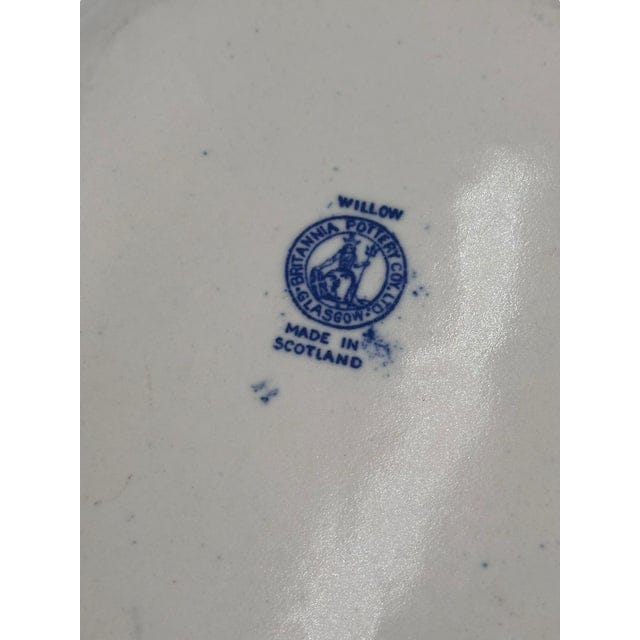 Antique Britannia Pottery Company Blue Willow Platter | IdleHour