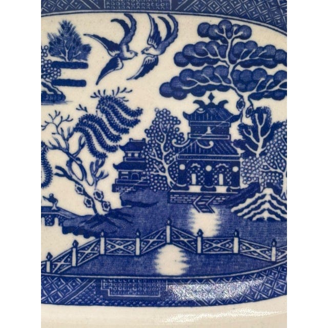 Antique Britannia Pottery Company Blue Willow Platter | IdleHour